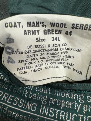 Authentic Vietnam Era U.S. Army Wool Serge Coat Jacket Named & Dated