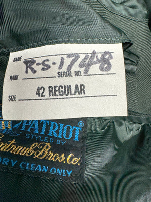 Authentic US Army Green Service Uniform Vietnam Era 42R Jacket