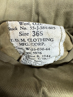ORIGINAL WWII US ARMY “IKE”  WOOL JACKET Dated 1944 Size 36S