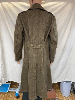 Original 1945 WW2 U.S. Army OD Wool Overcoat,Size 38Reg.
