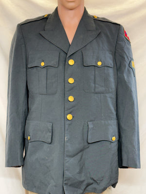 Vintage US Army Green Service Uniform Coat-Vietnam Era 38R