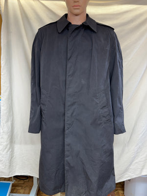 Original Military All Weather Men’s 40 Reg Black Trench Coat W/Removable Liner