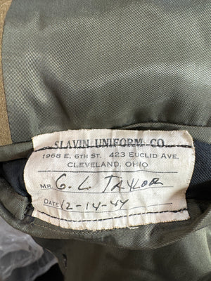 WWII US Army Jeep Mackinaw Coat Named & Dated