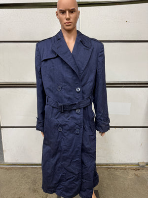 Vintage USAF Gabardine /trench coat in blue with liner size: 42 Long