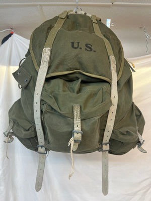 Original U.S. WWII Army M1940’s Mountain Backpack - Rucksack with Frame & waist belt Hinson MFG. CO.