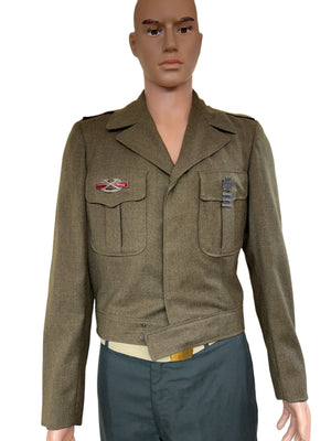 Original US Army Jacket Korean War M1950 Ike Eisenhower Military Uniform size 38Long