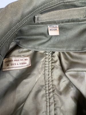 1952 KOREAN WAR Distressed ARMY MILITARY TRENCH Overcoat Belted