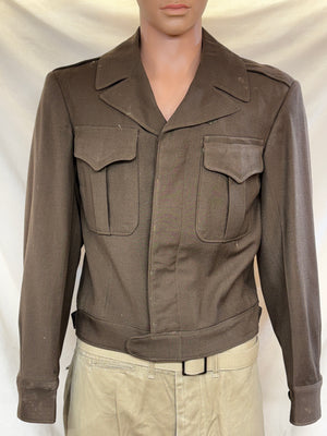 WWII U.S. O.D. Wool Ike Jacket Dated 1945 Size 36 Regular No Insignia