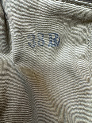 WW2 US ARMY Cold Weather Wool Trench Coat Overcoat 38R 1942