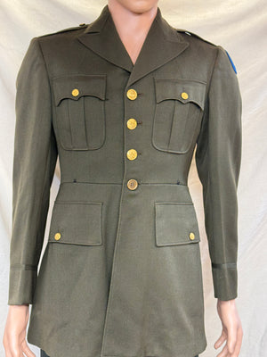 Authentic WW2 USAAF Officer Uniform Dress Coat 35 Long