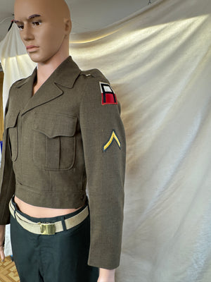 ORIGINAL US ARMY KOREAN WAR M1950 IKE EISENHOWER MILITARY JACKET 32R