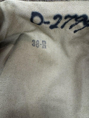 Original 1945 WW2 U.S. Army OD Wool Overcoat,Size 38Reg.
