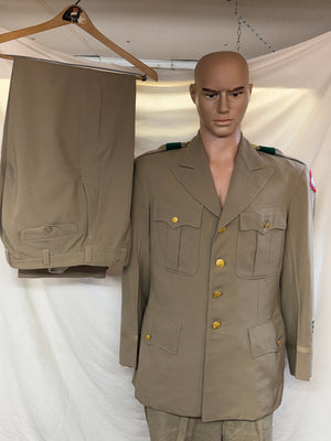 Korean War US Army Officers Khaki Uniform Jacket/Trousers-NAMED