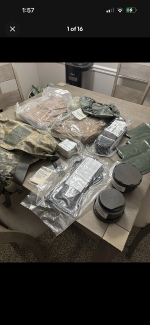 U.S. Army CBRN NBC Complete Protective Set JSLIST Suit Boots Gloves Filters