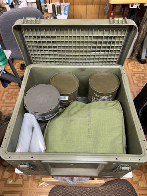 “RARE”M45 Gas Mask Respirator Small CBRN NBC military tactical SF CAG DEVGRU SOCOM/M19 Watertight Box