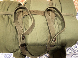 US Issue Vietnam ERA Strap Carrying Assembly + INTERMEDITE Sleeping Bag