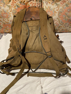 WW2 Original Rucksack1942 Pack Frame Leather