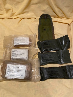 Vietnam Era M1956 NYLON First Aid Kit or Compass Pouch w/ Assorted Bandages