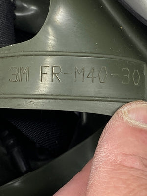 3M FR-M40-30 CBRN FULL FACE PIECE RESPIRATOR W/FILTER & CARRIER POUCH