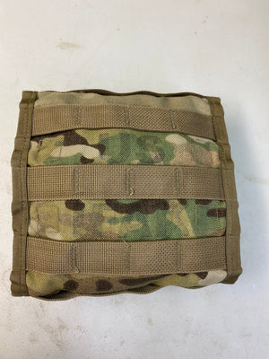 MILITARY MOLLE MULICAM IFAK POUCH W/ ACU MODIFIED FIRST AID INSERT (W/SUPPLIES)