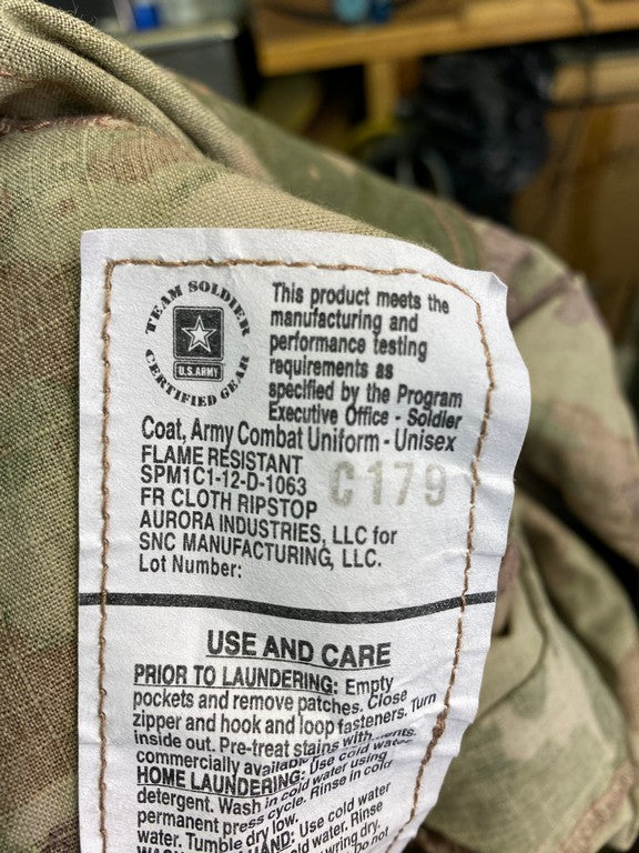 USGI FRACU Flame-Resistant Army Combat Uniform Coat - OCP SCORPION /MU ...
