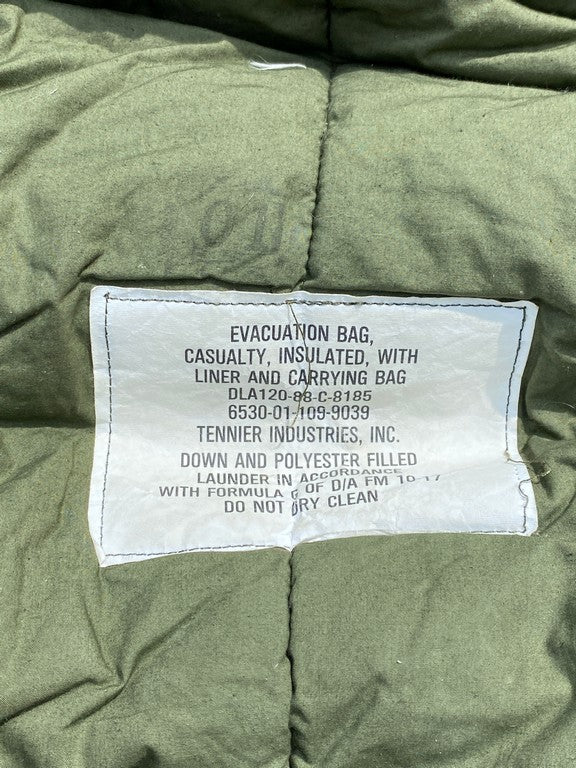 US Military Issue Casualty Down Insulated Olive Green Evacuation Bag,L ...