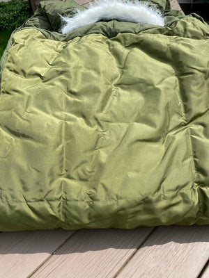 US Military Issue Casualty Down Insulated Olive Green Evacuation Bag,Liner & Carrier"NEW"