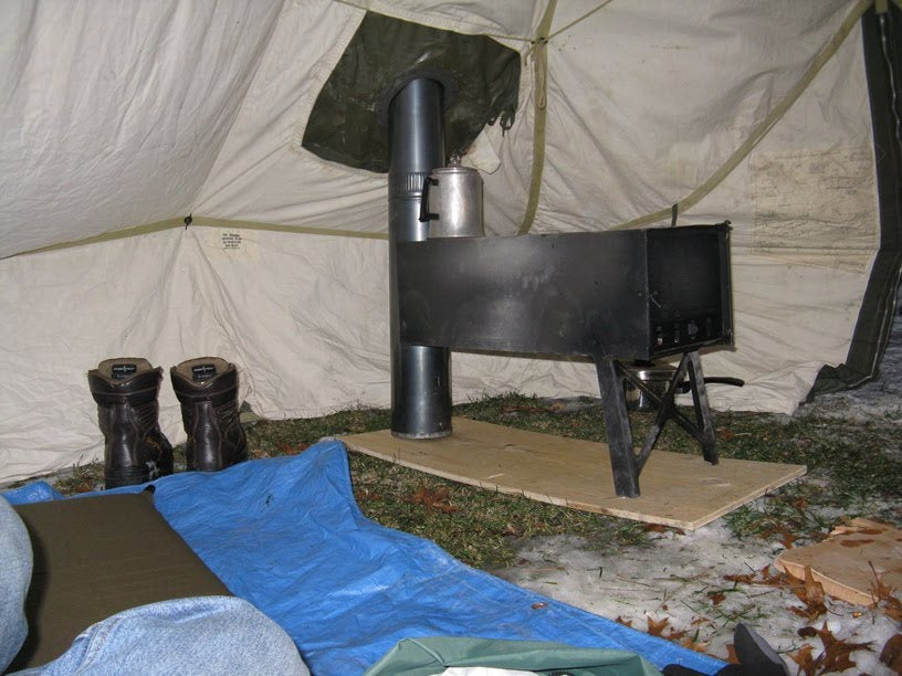 Hot Tent Army Tent With Wood Stove