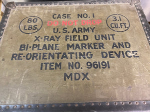 "RARE" WWII U.S. ARMY X-RAY FIELD UNIT BI-PLANE MARKER AND RE-ORIENTATING DEVICE.