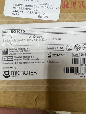 Microtek Patient Drape ISO1015 48x48" U Drape