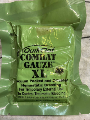 Medical Quick Clot Combat Gauze XL
