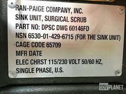 Ran-Paige DPSC DWG-60146FD Military Field Surgical Sink W/Case
